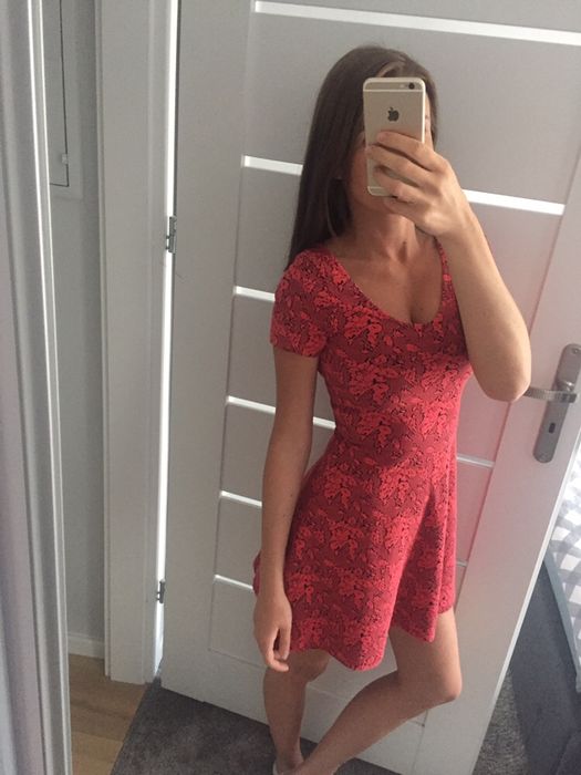 Xs piękna sukienka na lato 34 wycięte plecy