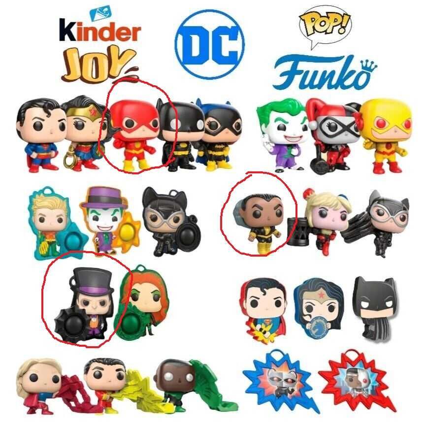 Kinder Joy Funko Pops Harry Potter e DC