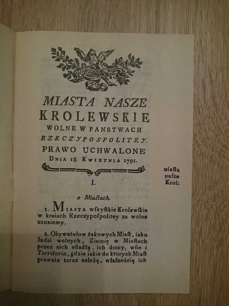 Ustawodawstwo Sejmu Wielkiego z 1791r (komplet)