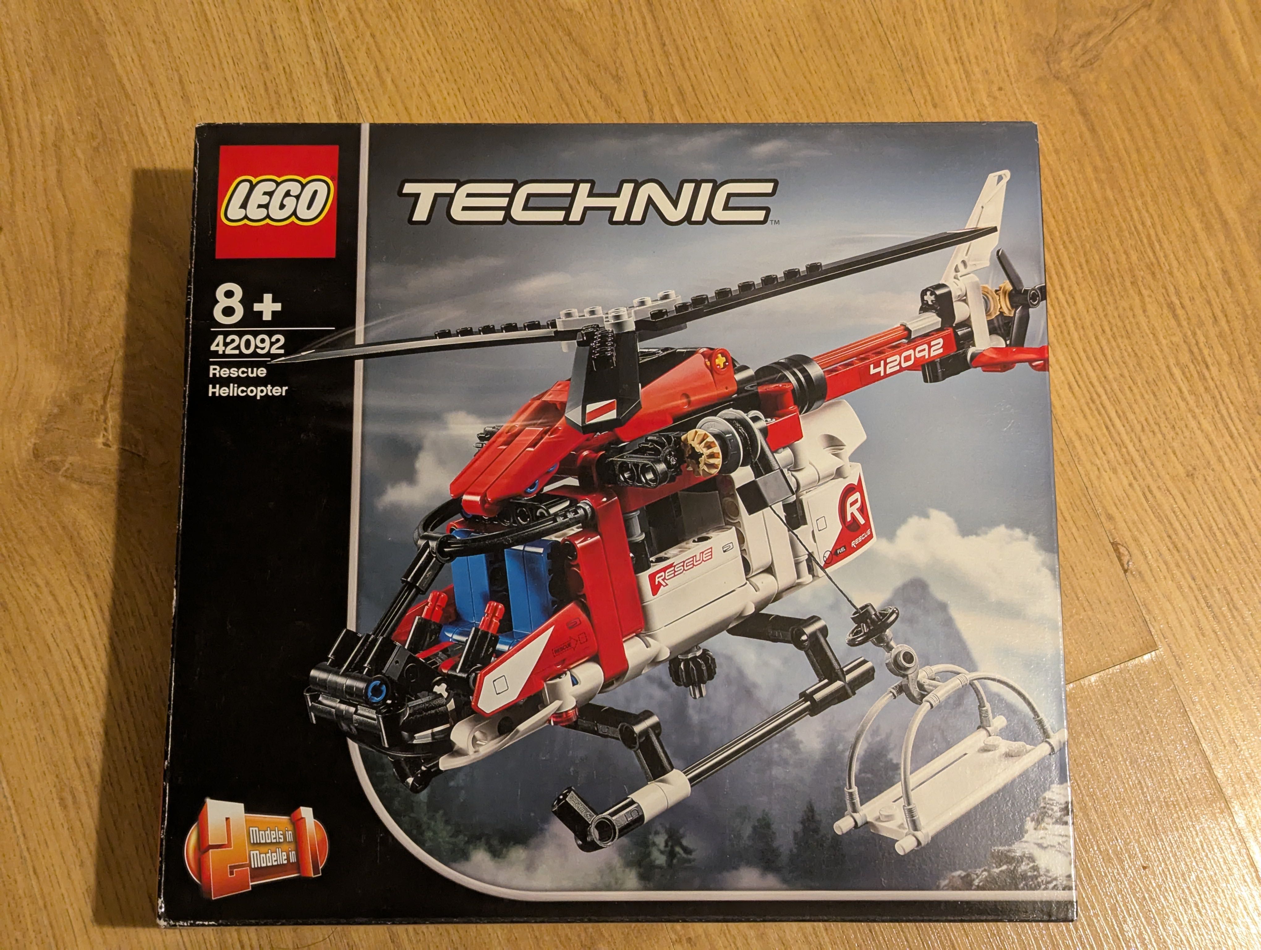 Lego Technic 42092 helikopter ratunkowy kompletny pudełko