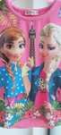 Koszulka bluzka elsa Anna kraina lodu Frozen różowa 122 128