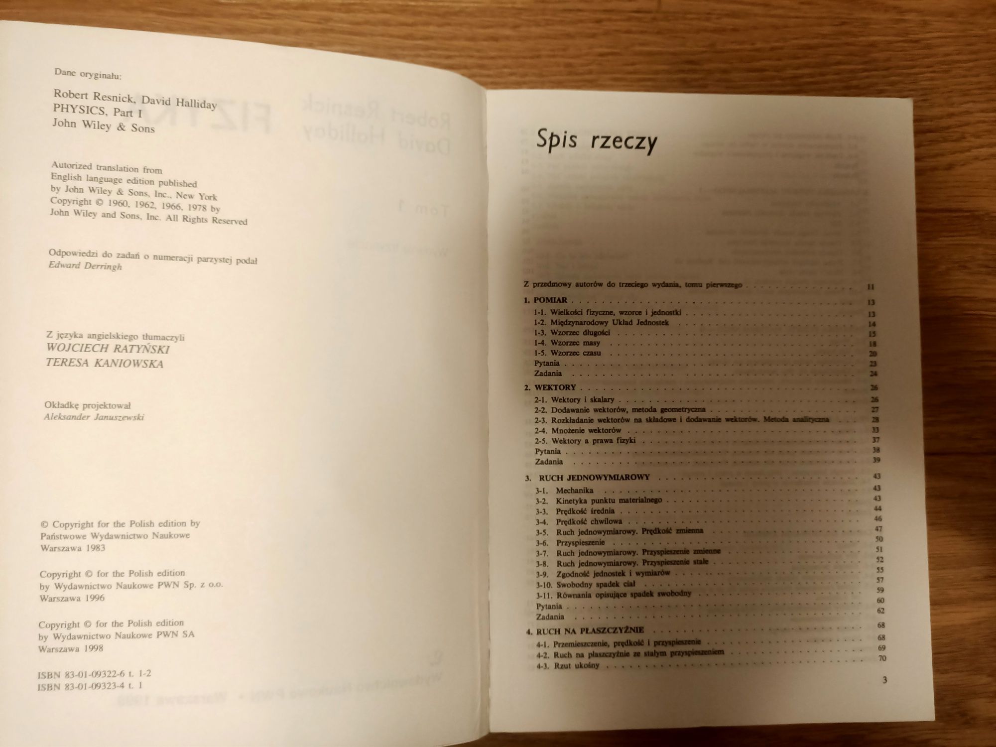 Fizyka 1, Robert Resnick, David Halliday