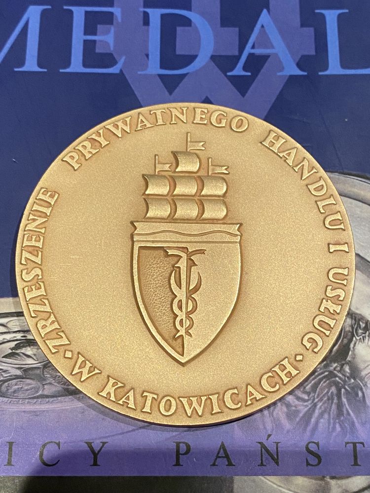 Medal 70 Lat Zrzesz. Prywatnego Handlu 1988. Mennica Państwowa