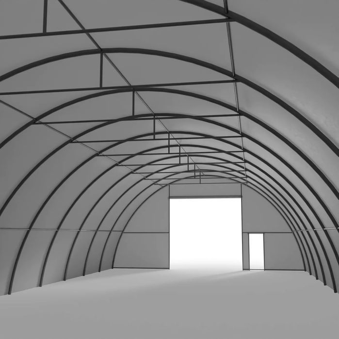 Hala łukowa 9,15x12m CAŁOROCZNA | plandeka PVC | Magazynowy HIT!