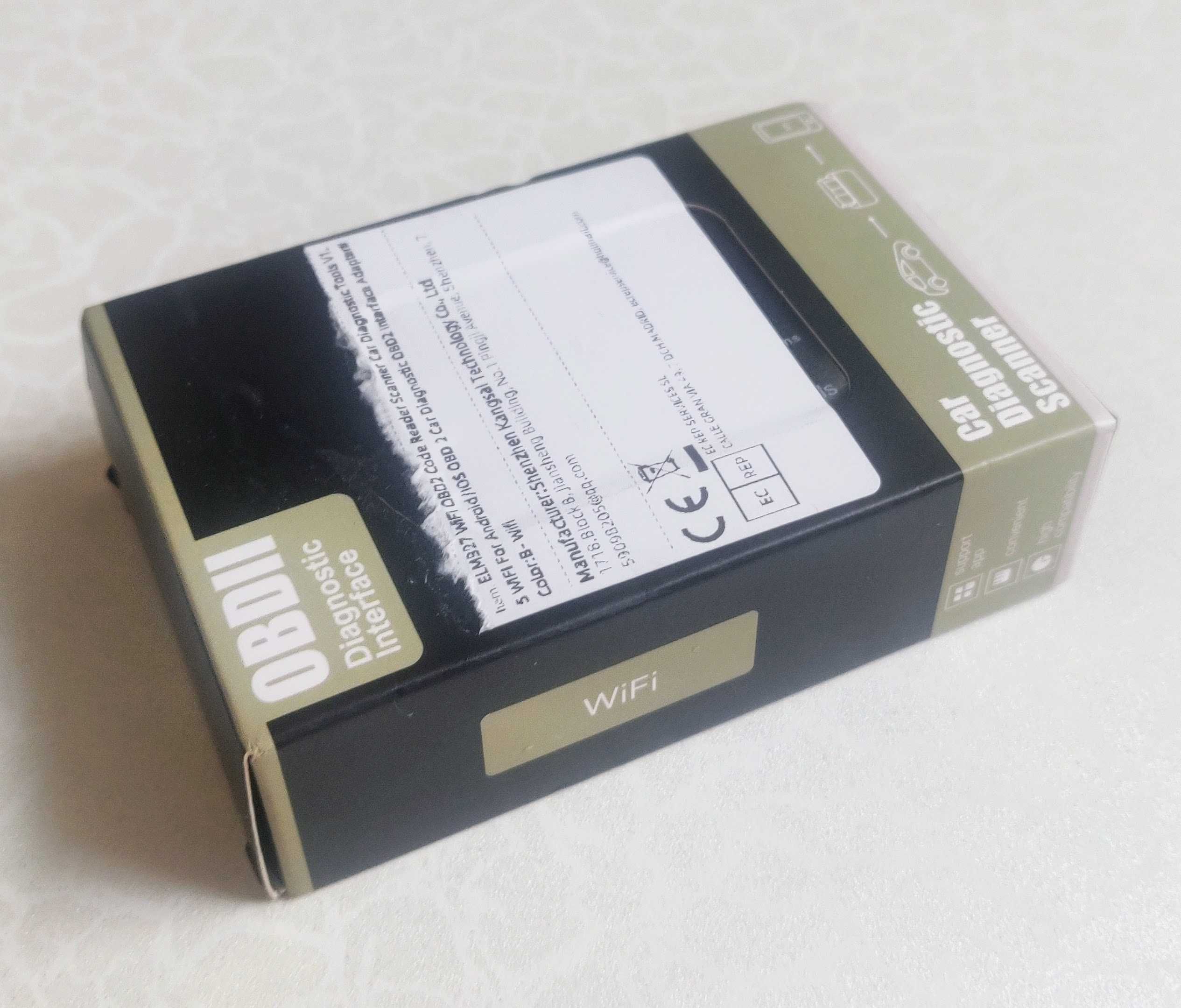 Автосканер OBD2 ELM327 Wi-Fi v1.5 для Apple iOS та Android