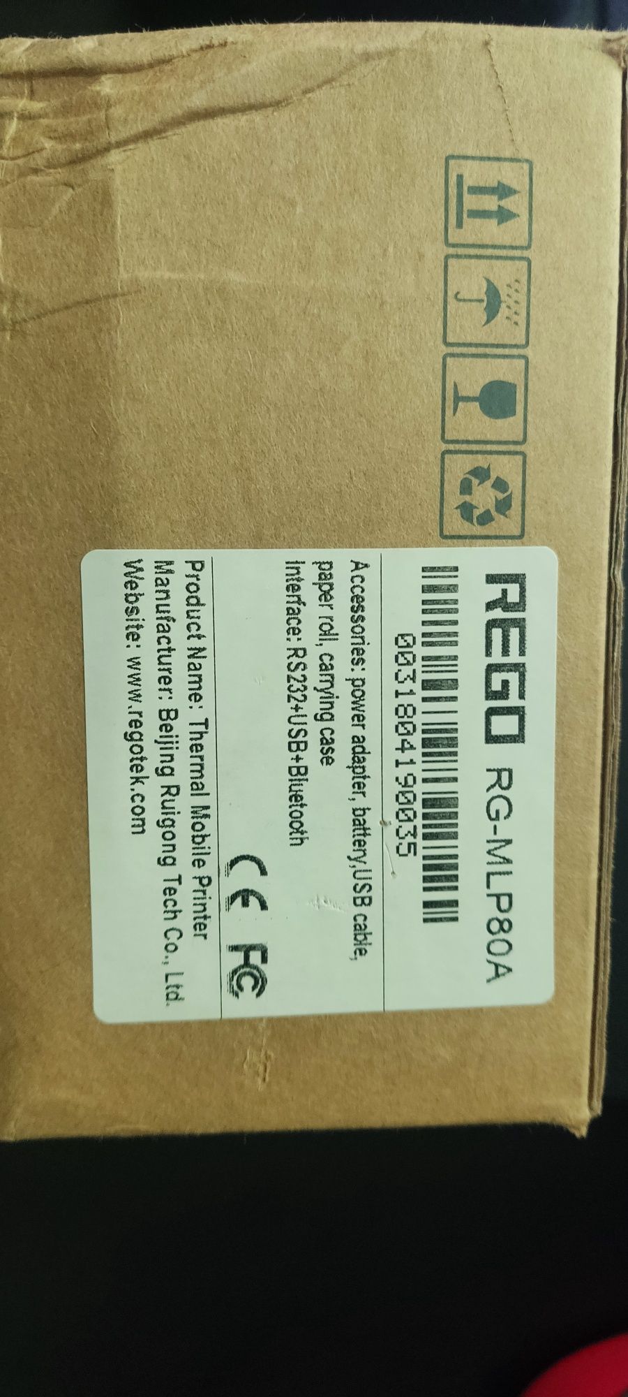 Портативний принтер етикеток та чеків REGO RG-MLP80A