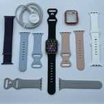 Apple Watch SE 2nd Gen 40mm Starlight with 6 Bands + Extras