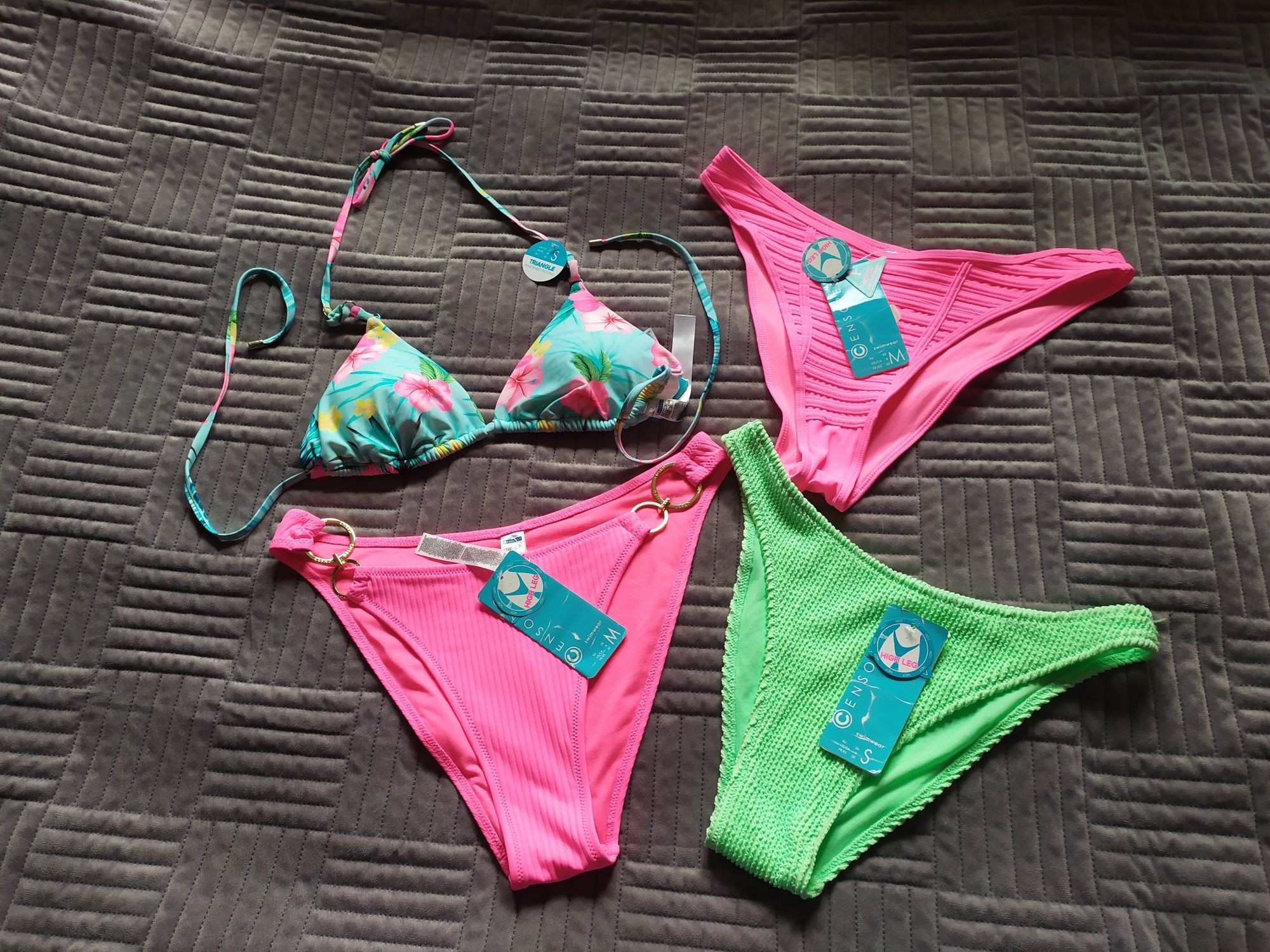 Nowe Strój kąpielowy damski bikini New Yorker majtki stanik r.S/M