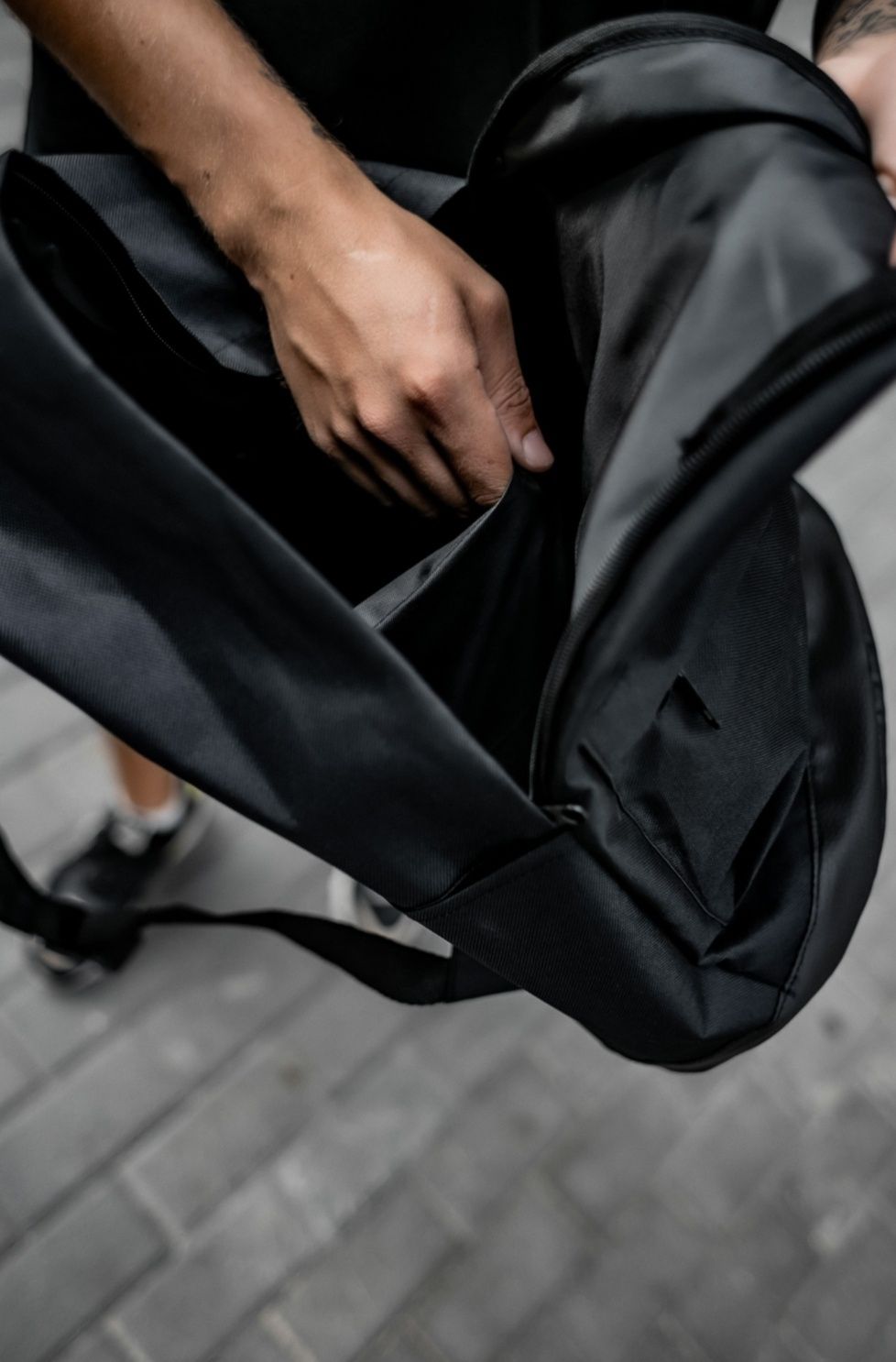 Городской рюкзак найк черный, школьный портфель найк мужской городской