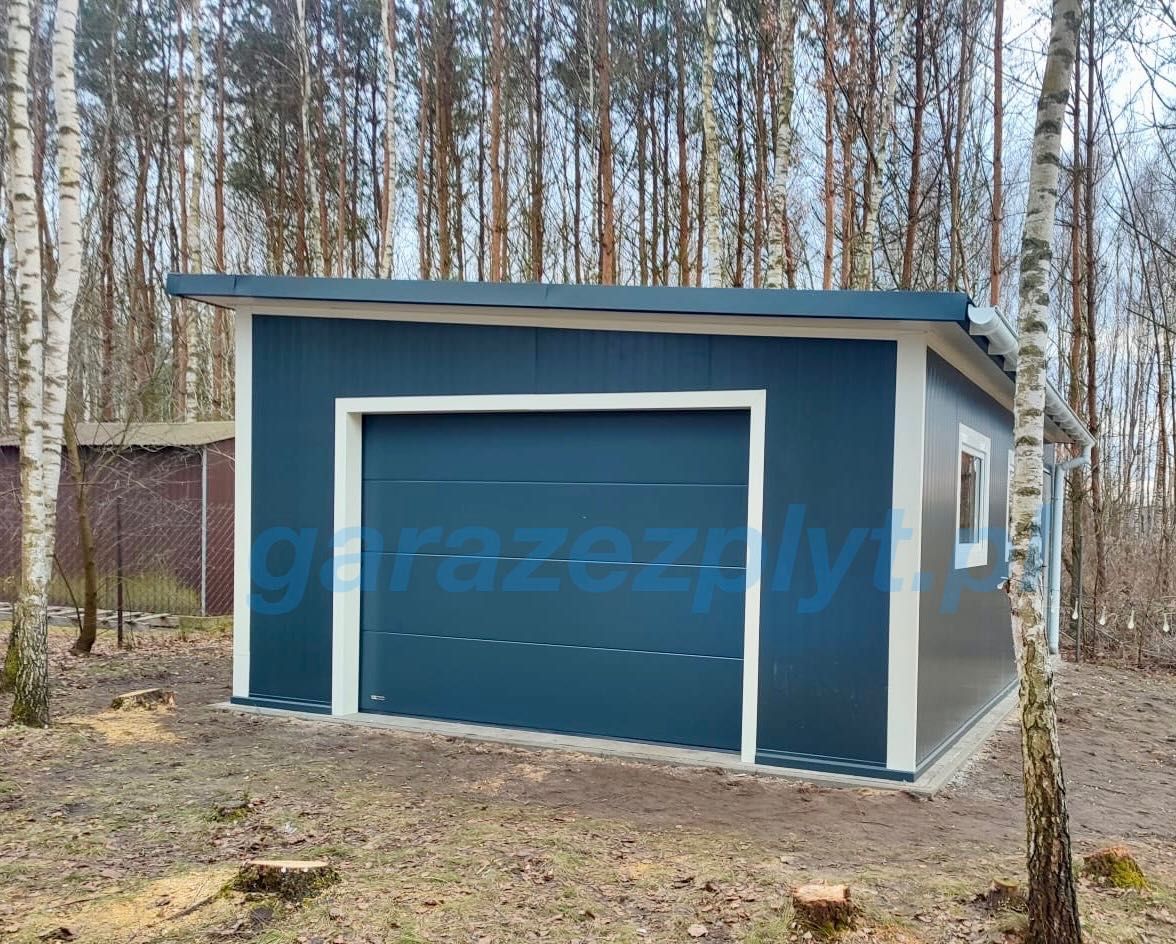 Garaż z płyt warstwowych do 35 m² – Dach dwuspadowy Montaż w cenie!