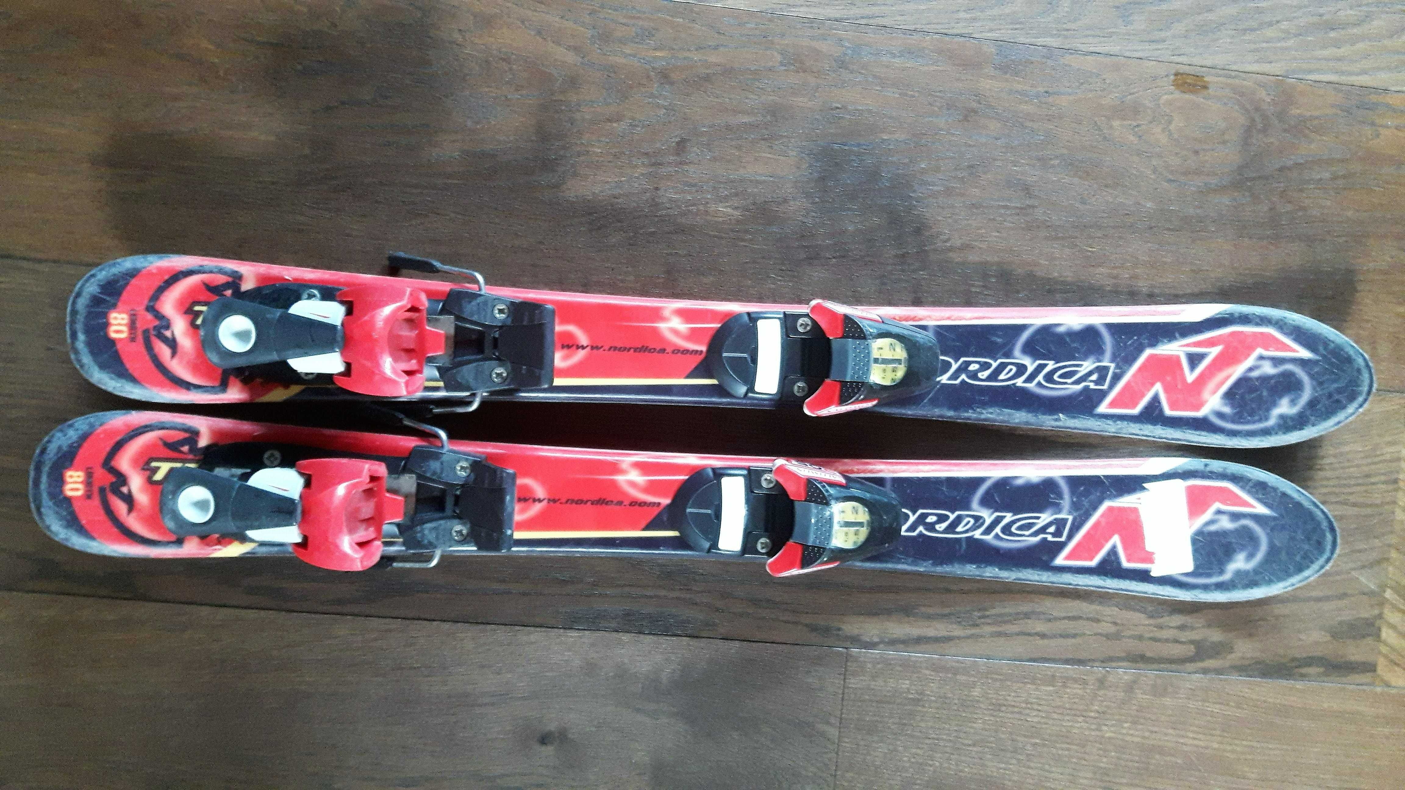 Używane narty zjazdowe Nordica 80 cm