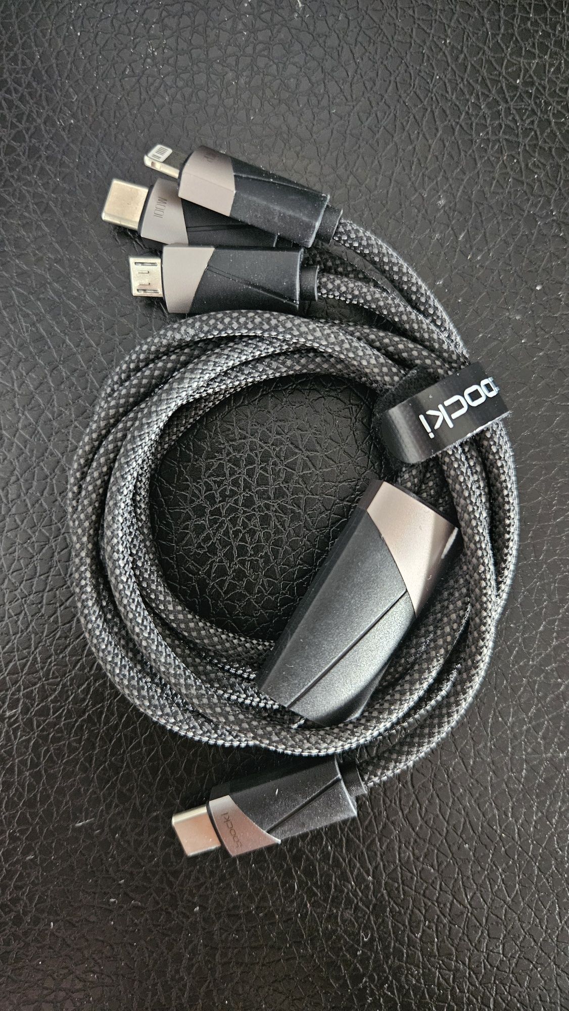 Kabel 3w1 USB C - USB C, microUSB, lightining 100W