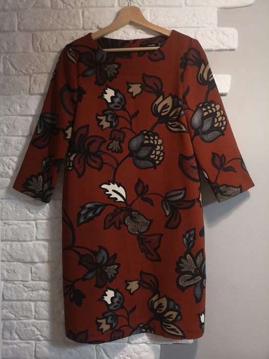 Sukienka przed kolano, Hallhuber, nowa, 3/4 rękaw, S/36, 100zł
