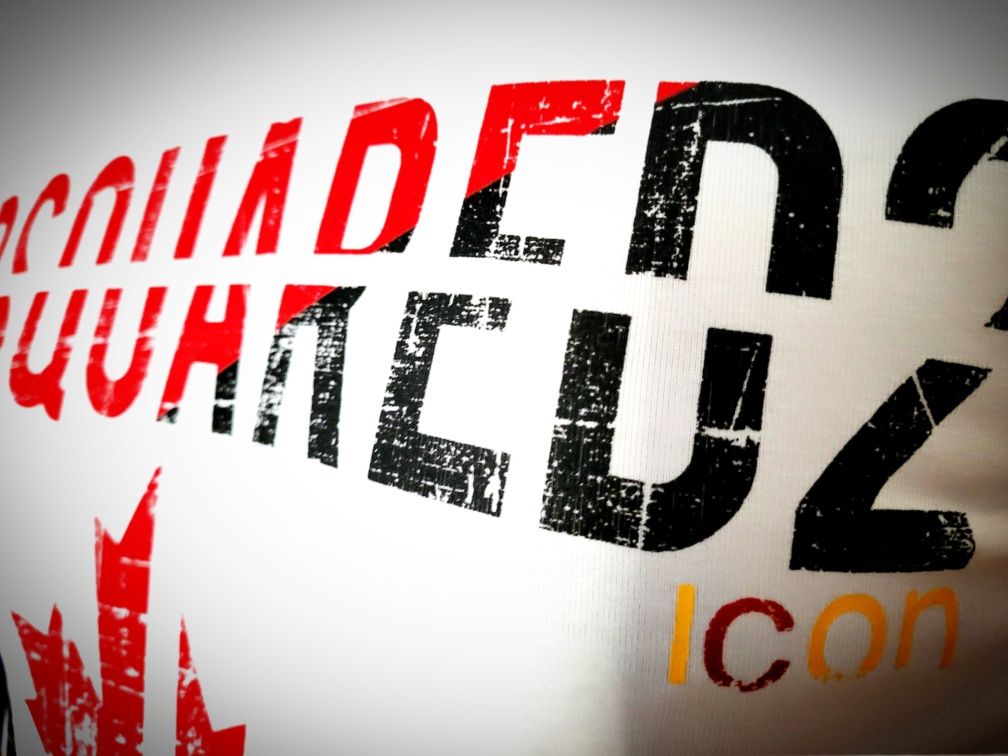 Dsquared2 T-Shirt Koszulka męska DS  Icon  biała