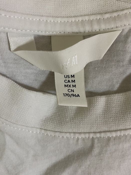 белая футболка H&M