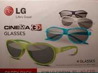 Okulary LG 3D opakowanie 4szt.