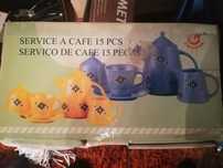 Serviço de café nunca usado
