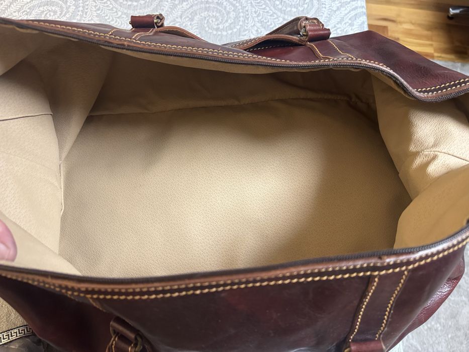 Włoska skórzana torba podróżna