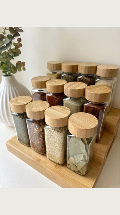 Набір прямокутних баночок для спецій