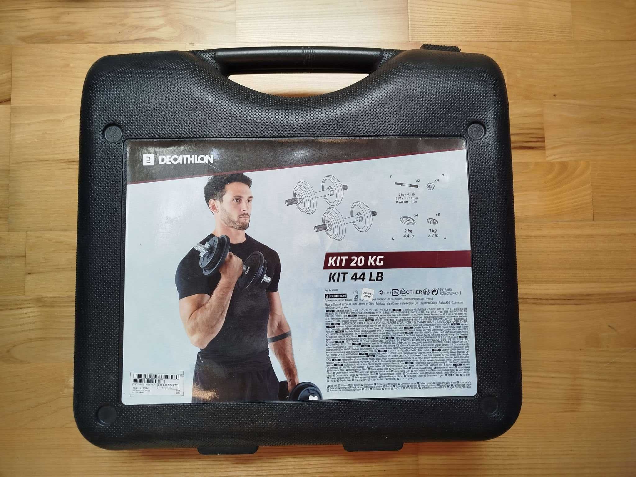 Zestaw hantli 20 kg decathlon