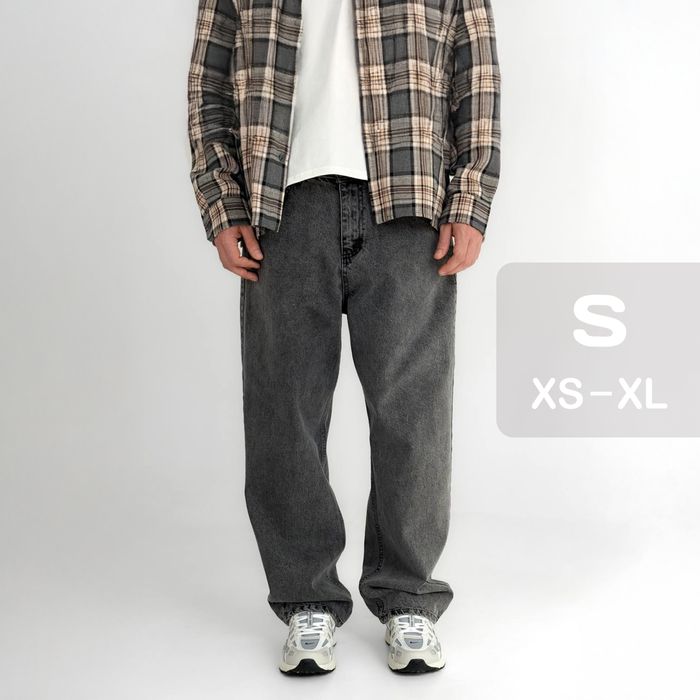 Джинси чоловічі baggy jeans, широкие джинсы мужские реп rap sk8 ск8 S