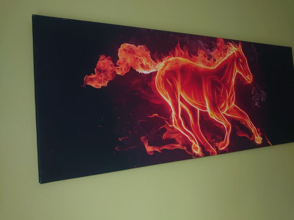 Obraz panoramiczny 100x40 płótno canvas koń