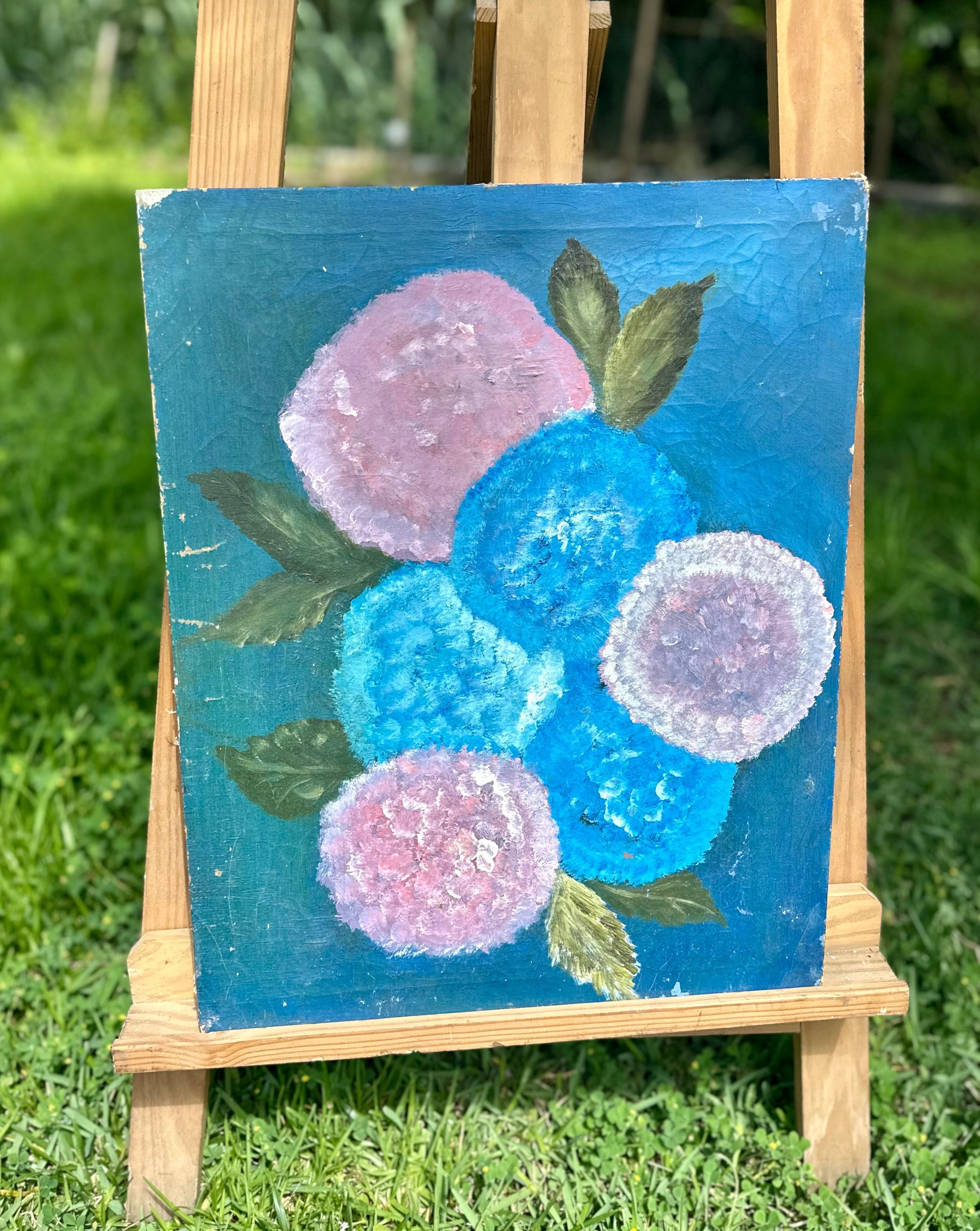 Lote te telas pintadas à mão