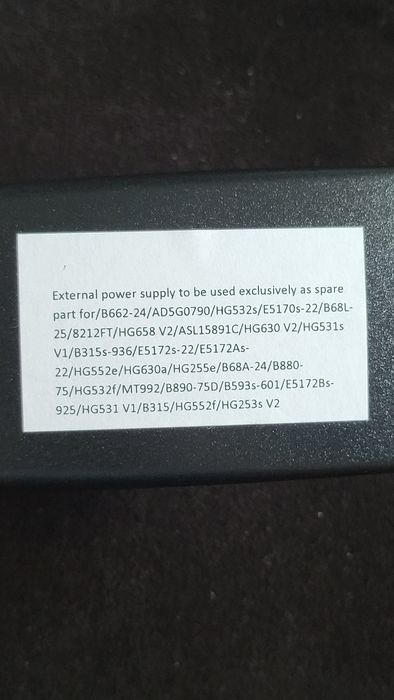 Zasilacz do routera modemu Huawei HW-120100E6W 12V 1A oryginalny nowy