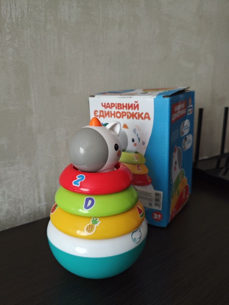 Розвиваюча іграшка-неваляшка Єдиноріг Limo toy