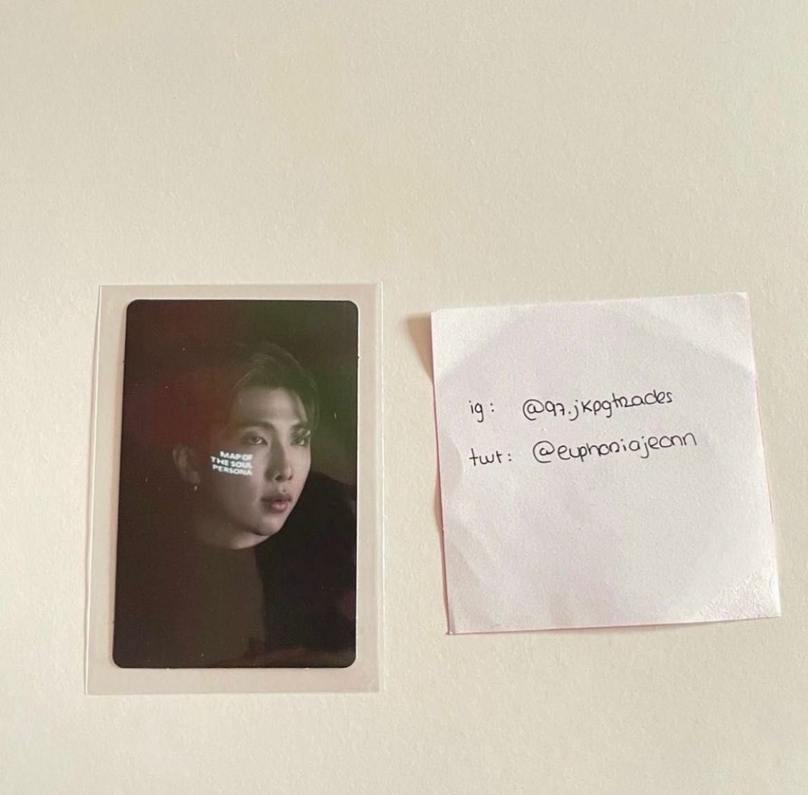 Photocard Namjoon Map Of The Soul Photobook (troca ou venda)