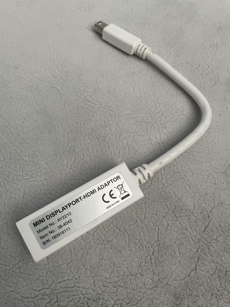 Mini DisplayPort DP męski na HDMI rzeński konwerter