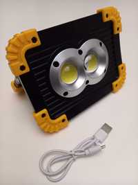 Фонарь-прожектор аккумуляторный 2х1000мАч(размер: 173 x 126 х 45)