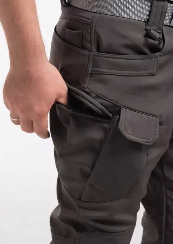 Костюм софтшел Gwild Сірий Soft Shell на флісі розміри M-4XL