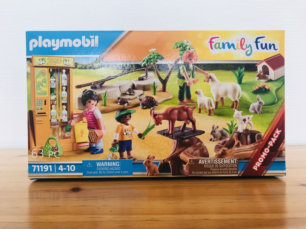 Конструктор Playmobil 71191, Семейный мини-зоопарк, Новый, В упаковке