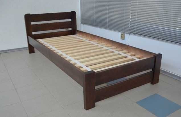 детская деревянная кровать натуральная размером 90-190