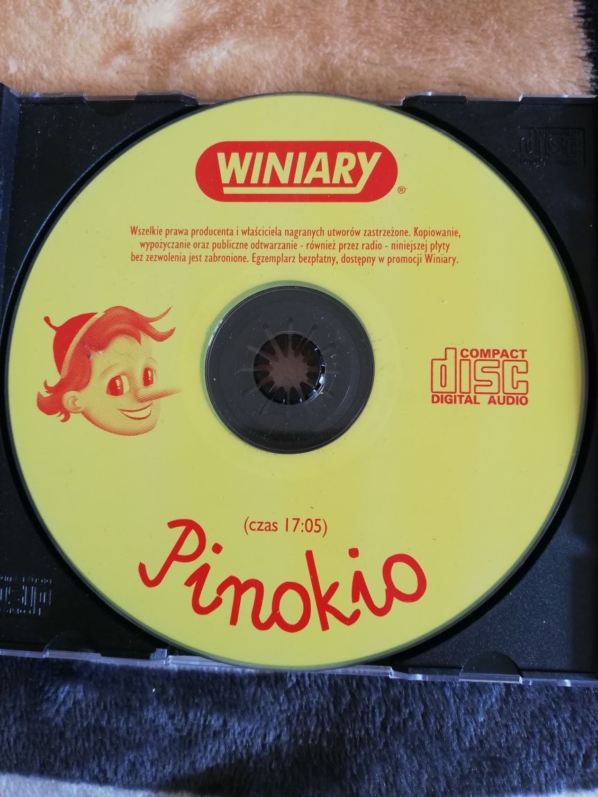 Płyta CD Pinokio bajka książka Winiary