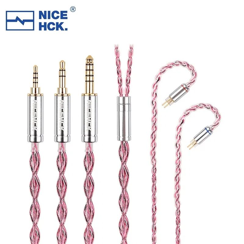 Nicehck Rubycat 4.4mm 0.75 kabel iem zbalonsowany