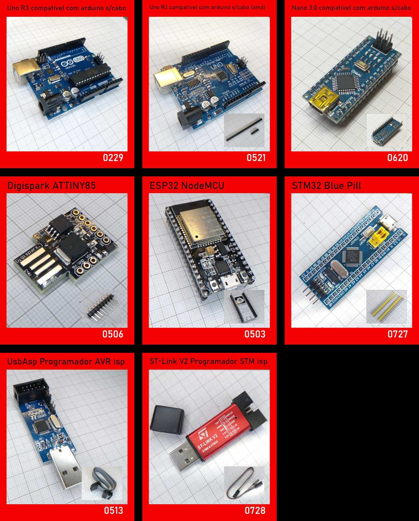 Módulos Eletrónicos & Placas Desenvolvimento