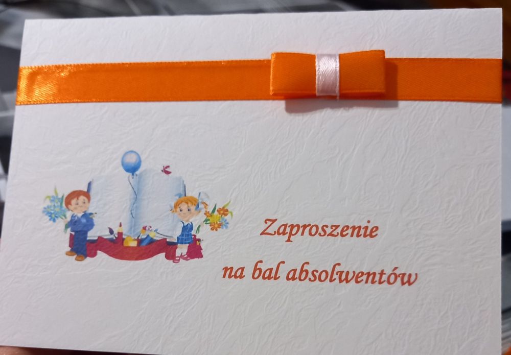 Zaproszenie na zakończenie 8 ósmej klasy
