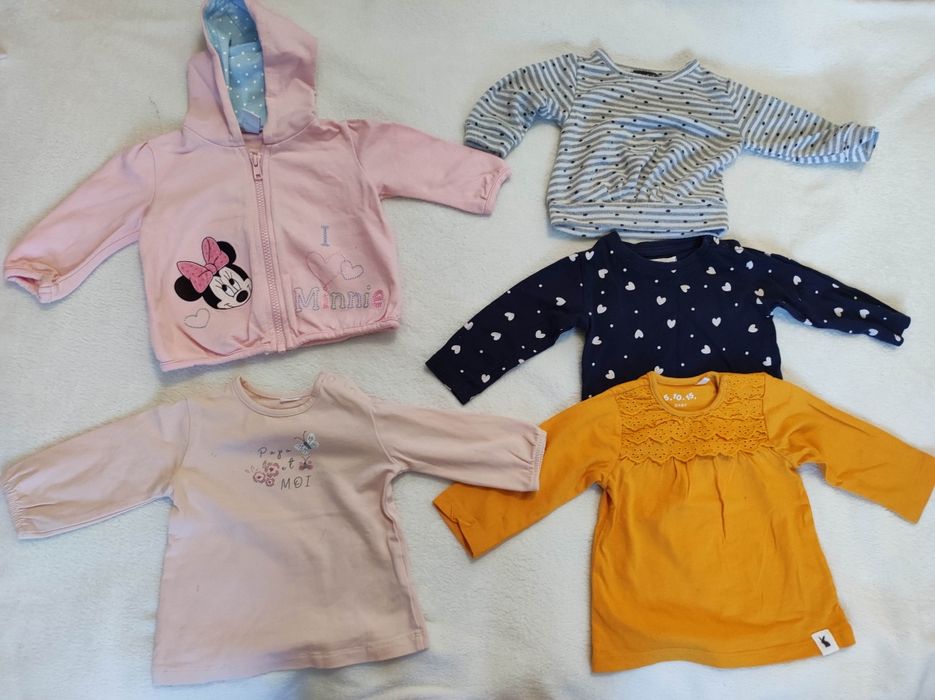 Mega paka ubranek dla dziewczynki w rozmiarze 68 ( ponad 45 sztuk