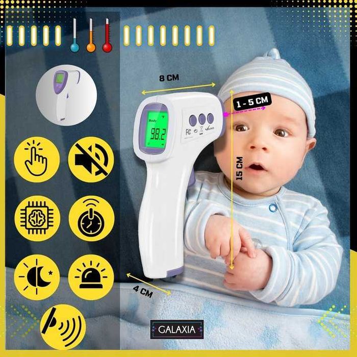 TERMOMETR BEZDOTYKOWY MEDYCZNY Elektroniczny Na Podczerwień Dla Dzieci
