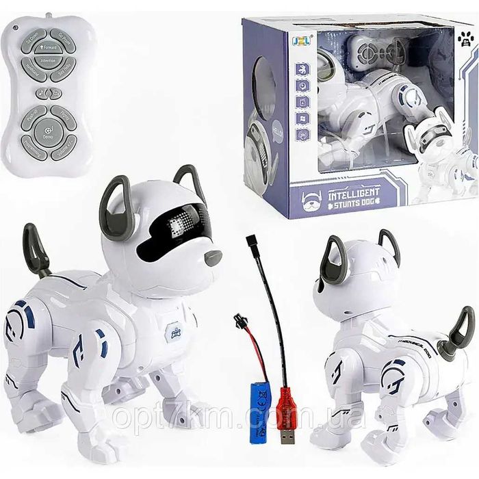 Собака-робот на радиоуправлении с звуковыми и световыми эффектами