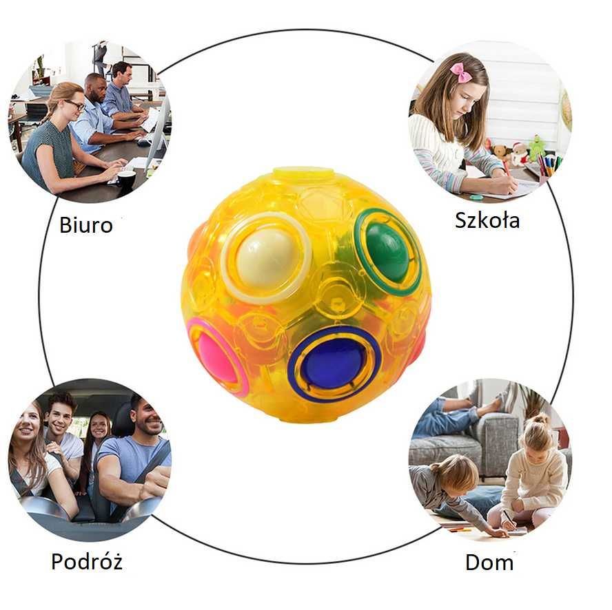Piłka Antystresowa Magiczna Magic Fidget Kolorowa