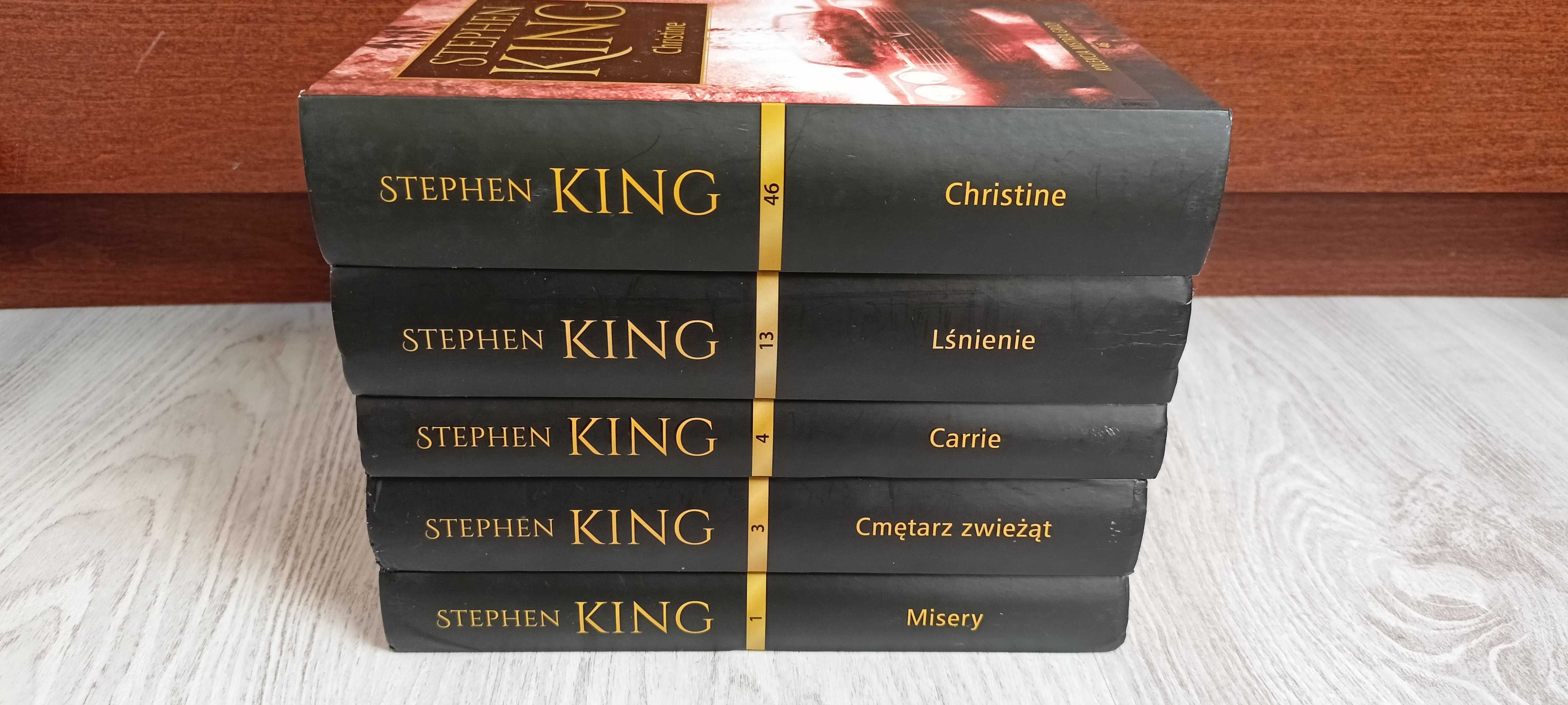 Stephen King Lśnienie + Misery + Cmętarz zwieżąt + Christine + Carrie