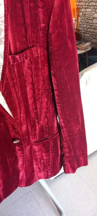 Dolce Gabana Blazer Homem Luxo Veludo tamanho 48 / 50