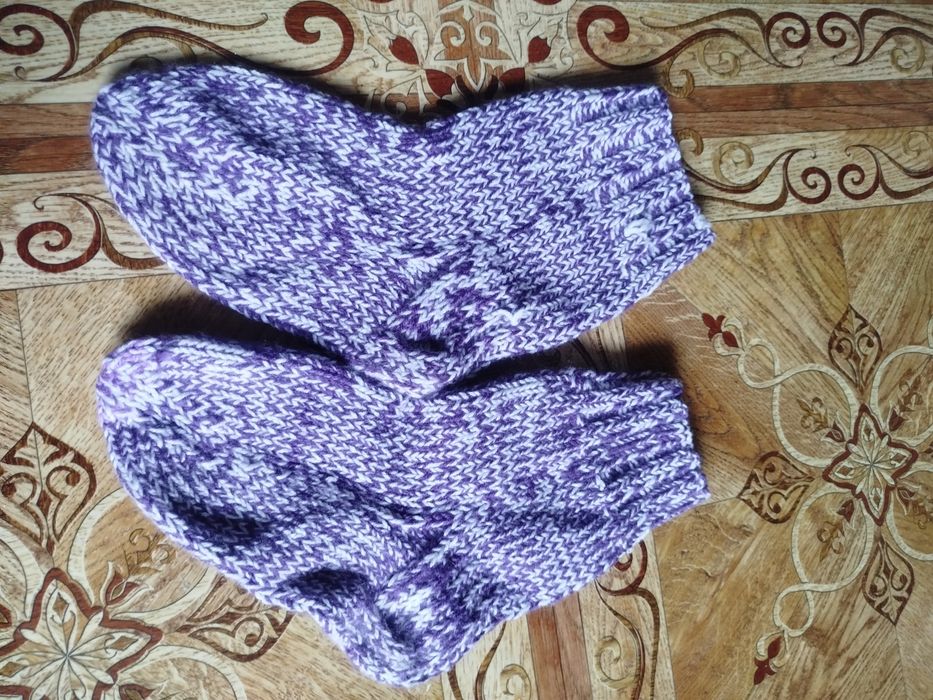 Skarpety wełniane kolorowe