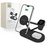 Tech-Protect Qi15W-A41/3In1 Magnetic Magsafe Wireless Charger Black