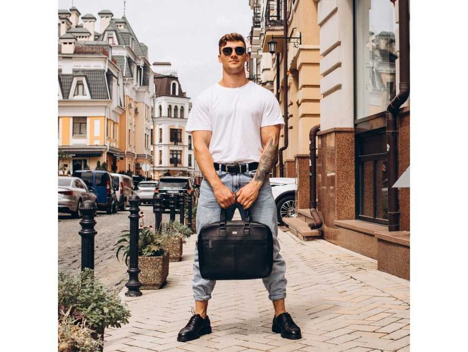 Сумка органайзер портфель ноута планшета документів натурал шкіра нова