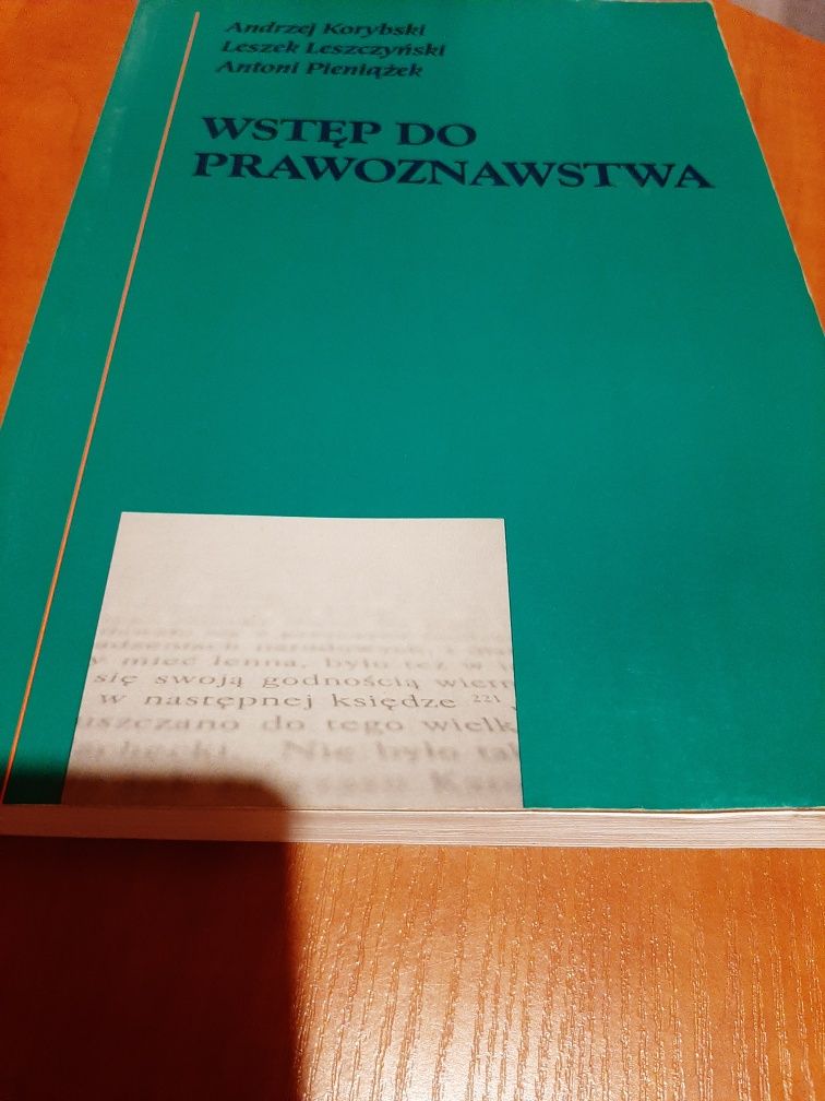 Wstęp do prawoznawstwa Korybski Leszczyński Pieniążek 2007