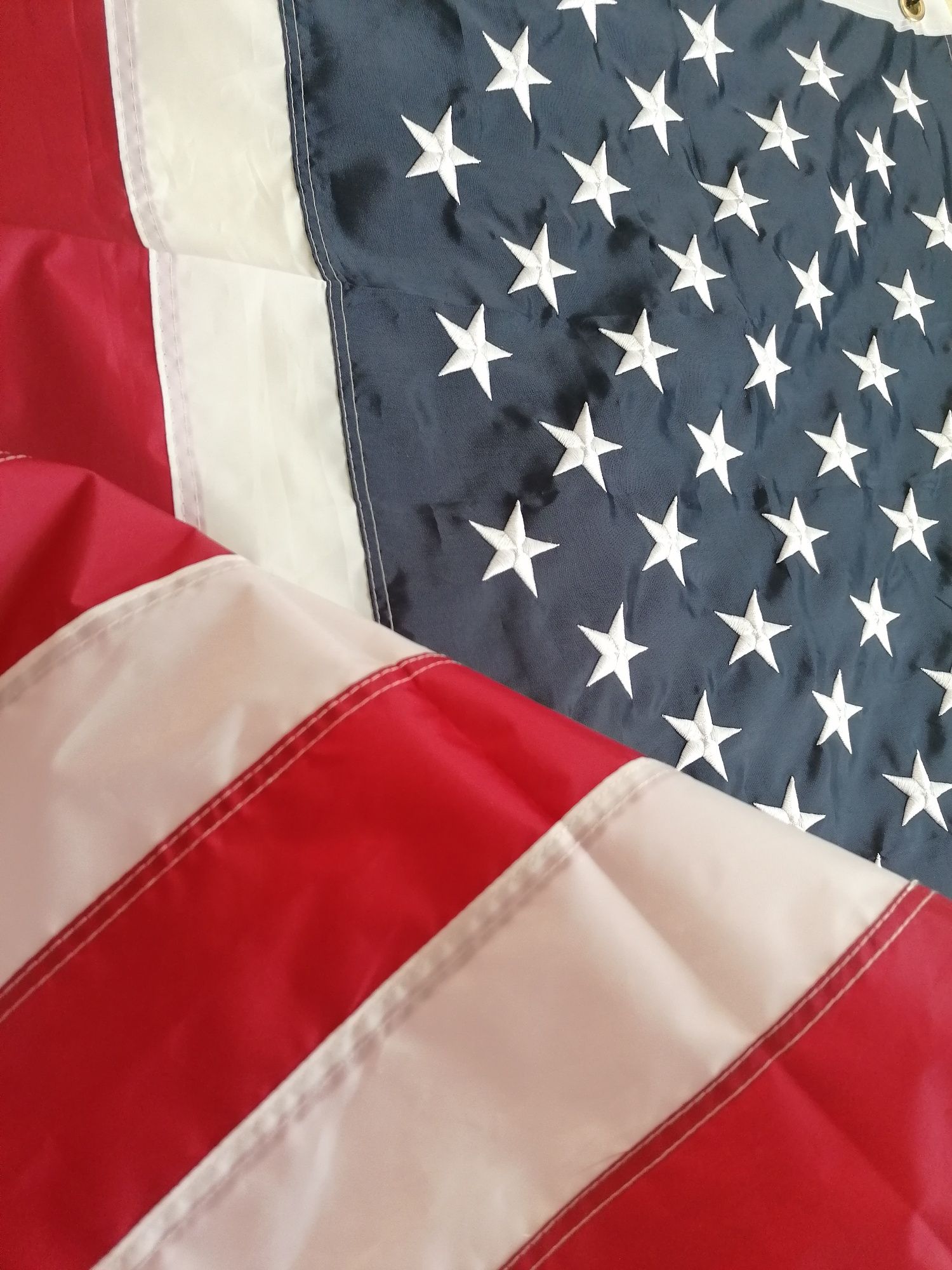 Прапор США Флаг USA звёзды вышиты ниткой. Значки UA-USA